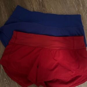 Lululemon speed up shorts: 2 pair